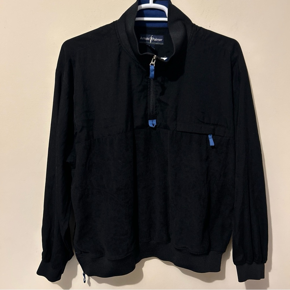 1/4 Zip Golf Sweatshirt Pullover Men’s Large Navy Blue Athleisure Outdoors
